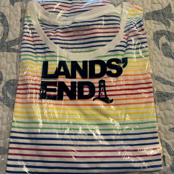 Lands' End Tops - Lands End TWO NEW multi striped tops 2 x